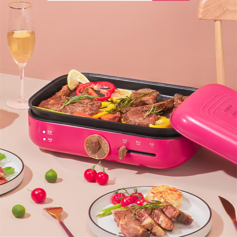 

220V Electric Waffle Machine Non-Stick Household Hot Pot Multi Cooker Electric Frying Pan Pancake Baking Machine Barbecue Grill