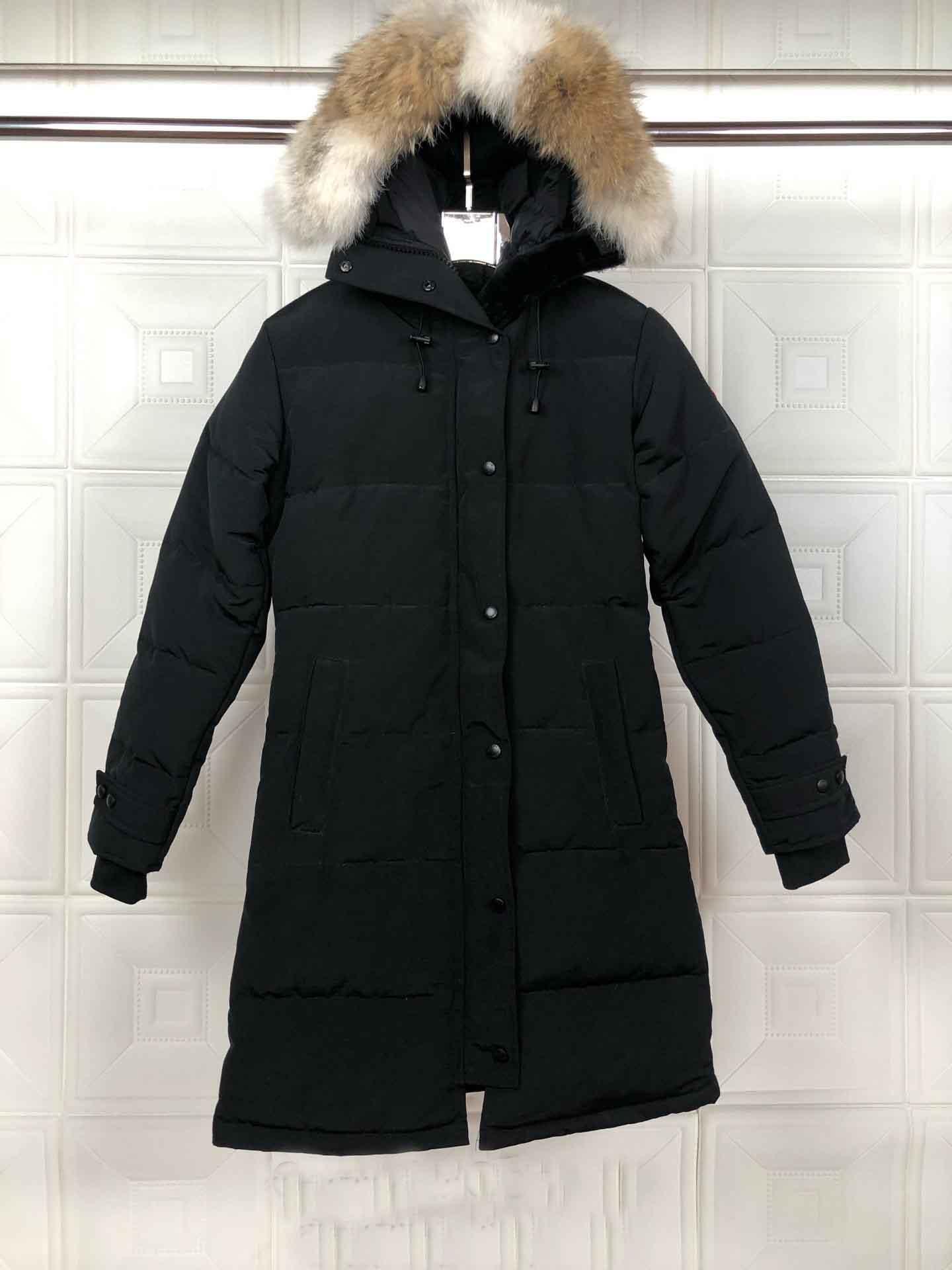 

01Fashion Canada Jackets Women Coat Parka White Goose Down Hooded Jackets Womens Parka Women Outdoor Coat Women's Winter Jacket Parka