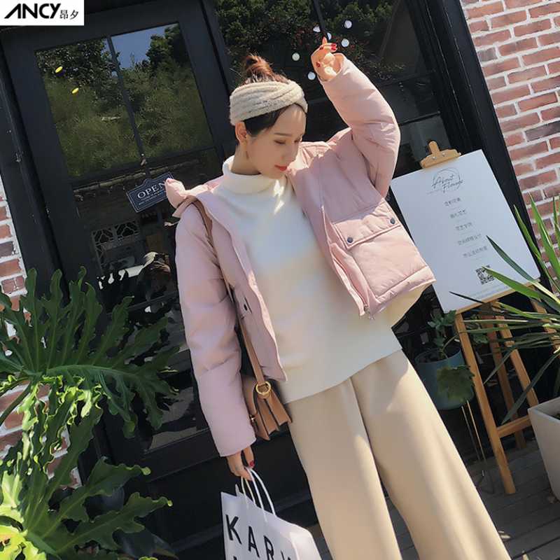 

women newest hooded short duck down jacket female fashion big pocket warm coat thickened popular winter jackets for ladies, Color same picture