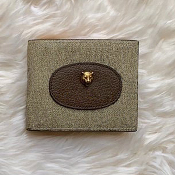 

Classic pvc bee short wallets bags for men card holders for ladies key wallets for men size 11x6.3cm, With box