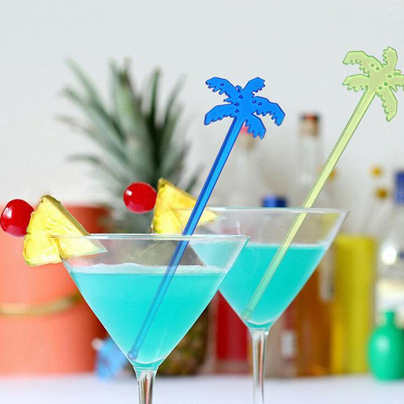 

50pcs/Pack New Plastic Milk Coffee Stirring Stick Coffee Spoon Dessert Spoon Cafe Stir Stick Bar Accessories