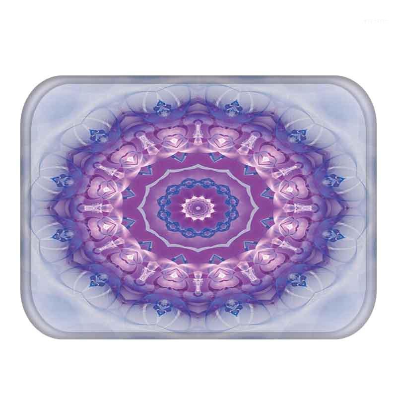 

Exquisite Mandala Bohemia Flannel Floormat Doormat 40*60cm Hallway Absorbent Anti-slip Bath Kitchen Mats For Floor1, No-5