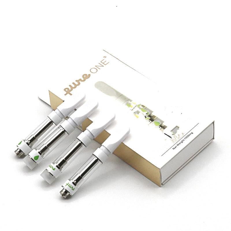

Pure One Vape Cartridge Packaging Atomizer E-Cigarettes Vaping Carts 0.8ML 1ML Pureone Ceramic Vapes Pen Cartridges Thick Oil Vaporizer Pens