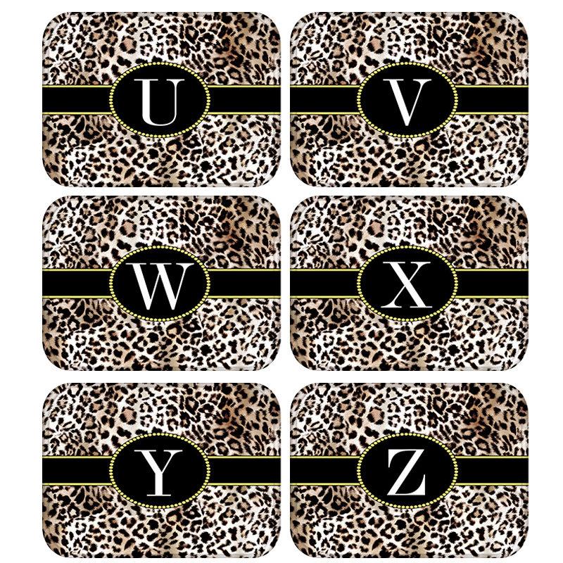 

Leopard Pattern Letter Kitchen Entrance Door Mat Coral Velvet Carpet Rubber Colorful Indoor Floor Mats Non-Anti-Slip Rug 48263, 2dd-48263-017