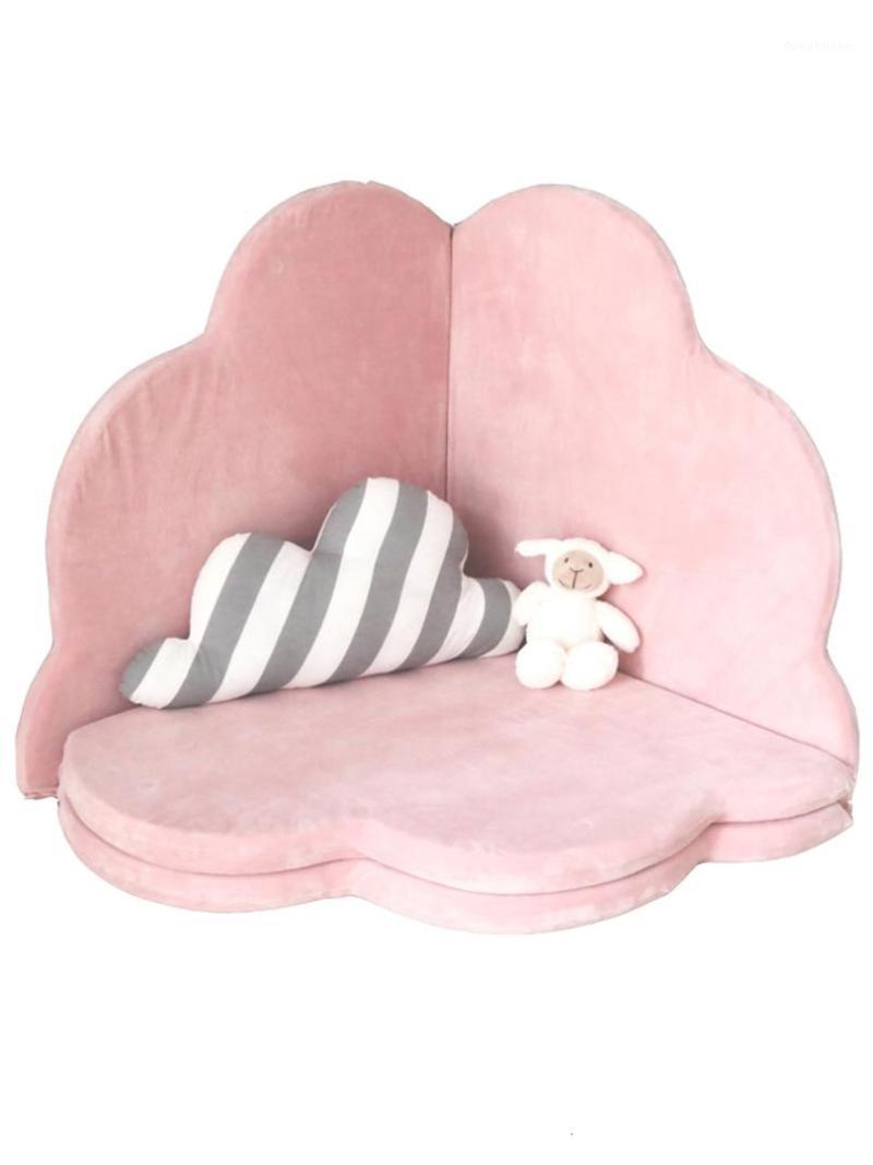 

Petal Land Pad Crawl Pad Thickening Many Function Fold Non-slip Northern Europe Wind Ins Soft Surrounding Bed Package Girl Toys1, Graysmallsizeblock