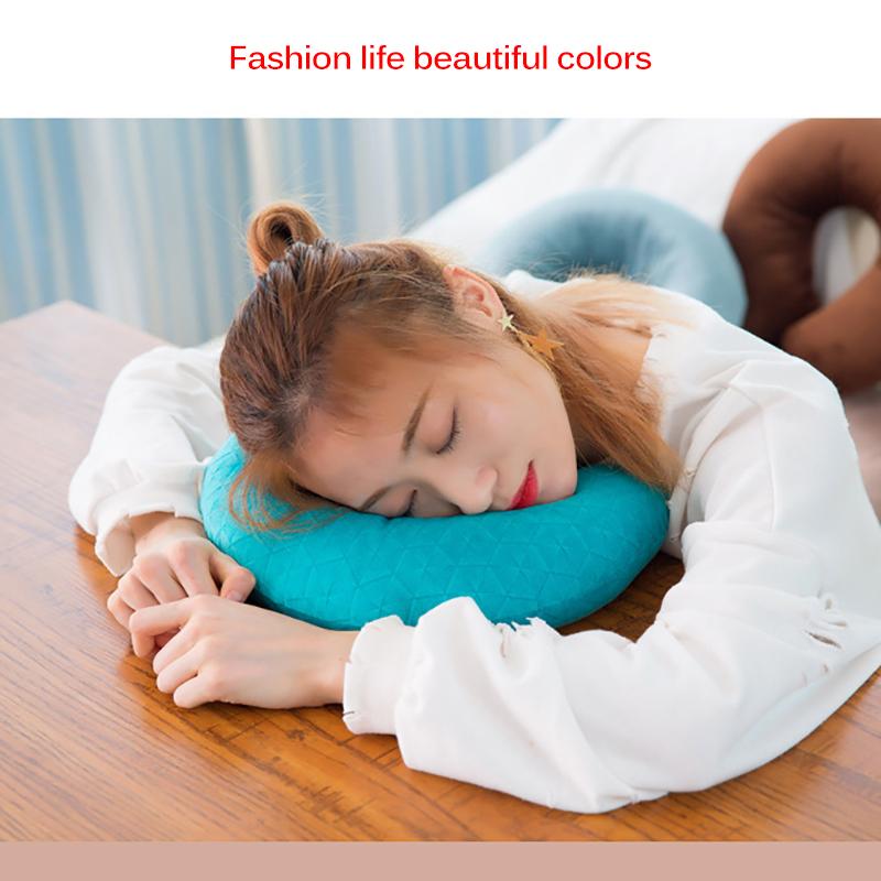 

U Shaped Memory Velvet Neck Pillows Soft Slow Rebound Space Travel Pillow Solid Neck Cervical Healthcare Bedding Drop Shipping