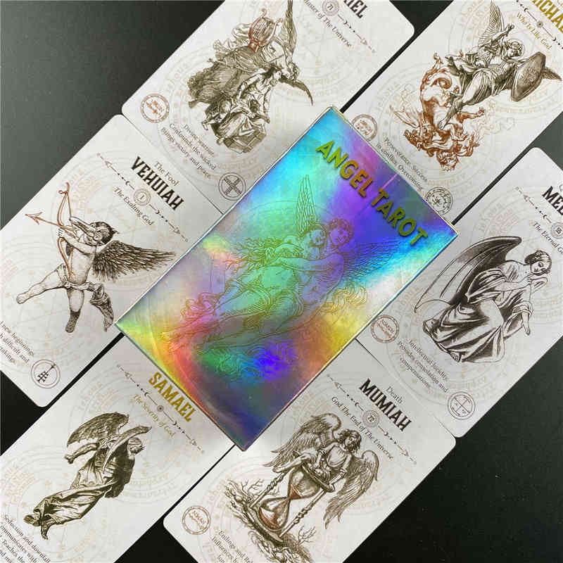 

HAY HOUSE Angel Tarot Deck Mysterious Divination Love Fate Oracle Cards for Women Girls Party Board Game Table Card Playing DIXIT sale_K66A