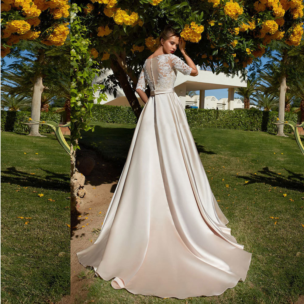 

2021 New Suknia, Lub, 1087, As a Novice Wedding Gown Dressed Robe Soire, Long Robes. X3X5, Same as pictures