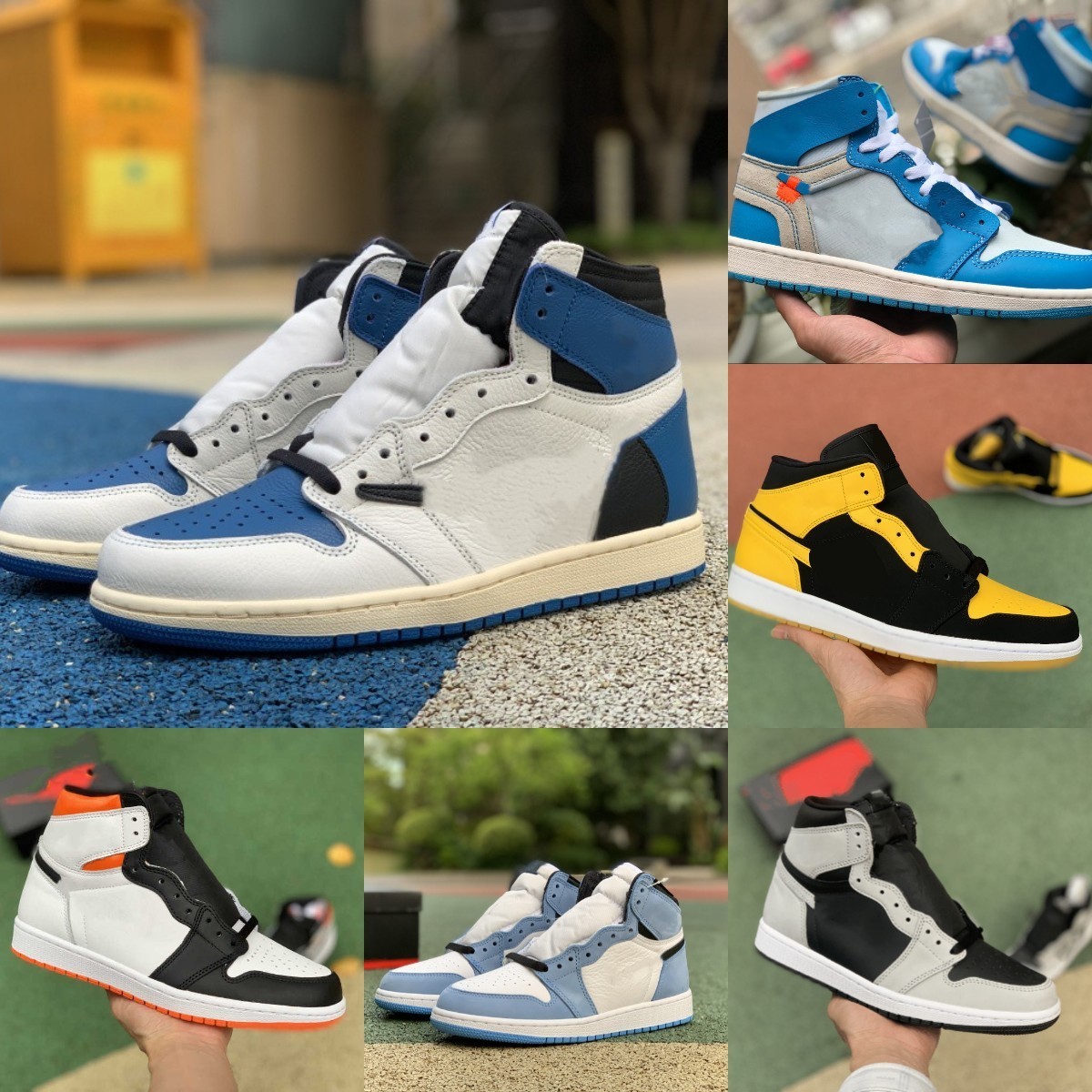 

Jumpman 1 1s Basketball Shoes Men Women Fragment Green Turbo Electro Orange Jorden Shadow 2.0 Bred Patent Unc UNIVERSITY BLUE Hyper Royal DA