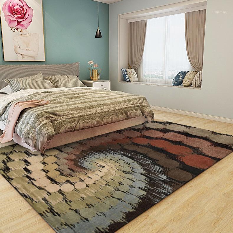 

retro atmosphere American abstract geometry dot bedroom door living room bathroom mat carpet custom1, R26