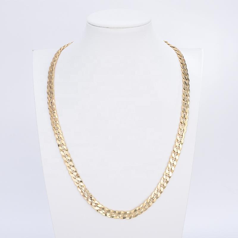 

Chains Fashion 18K 60cm Cuban Link Chain Gold Plated Jewelry Necklaces