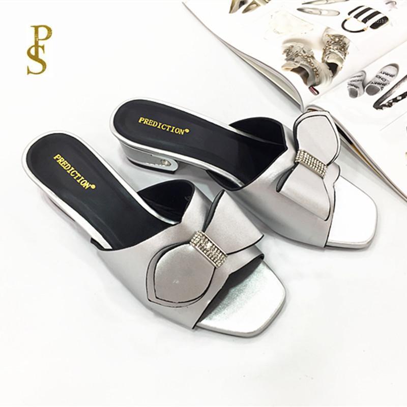 

Mother slippers Shoes with bows for women African style shoes1, Silver