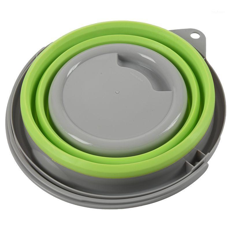 

Collapsible Folding -Up 5L Buckets Lids Green Camping NEW Colour:Green1