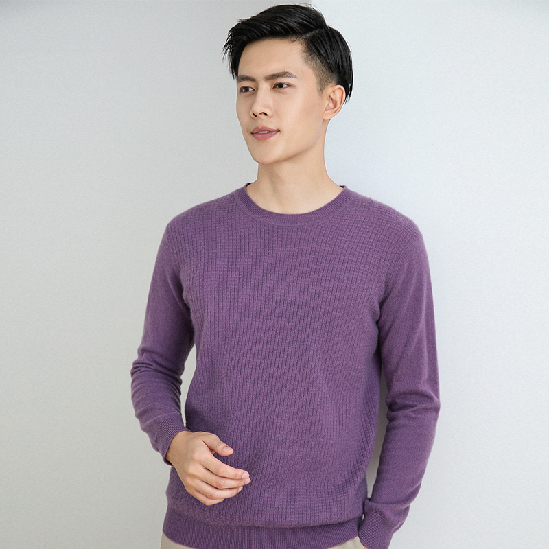 

2021 High quality Male Pure Grade Cashmere Sweater Long 4-color Winter 100% Pashmjumpers Oneck Man Mesh TP6T, Light grey