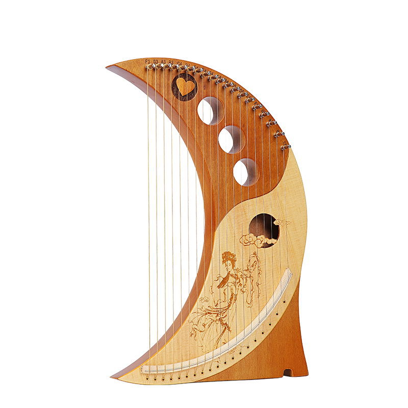 

16 string lyre harp portable 19 string lyre for beginners