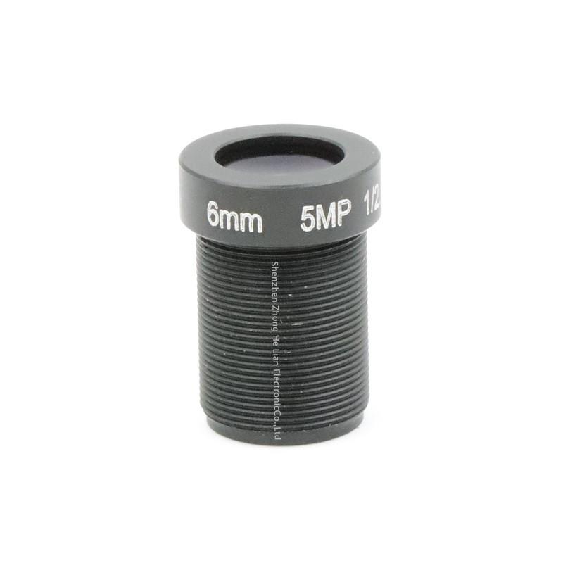 

6mm Lens 5.0 MegaPixel 53 Degree MTV M12 x 0.5 Mount Infrared Night Vision Lens For CCTV Security Camera