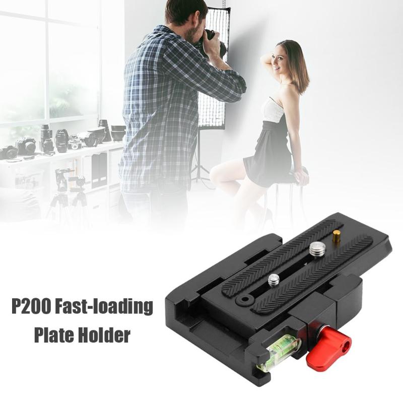 

Camera Tripod Monopod P200 Quick Release Plate Aluminum Alloys Clamp Adapter for Manfrotto 501 Load-Bearing Range2-5KG