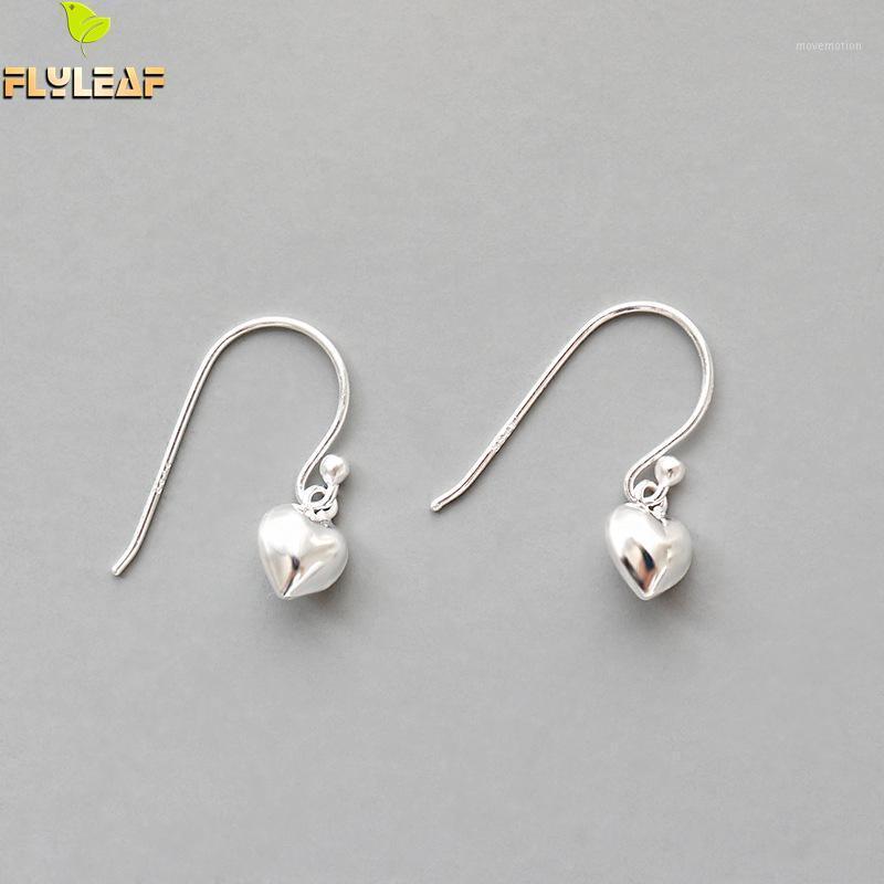 

925 Sterling Silver Heart Ear Hook Earrings For Women High Quality Student Girl Gift Fine Jewelry Flyleaf1