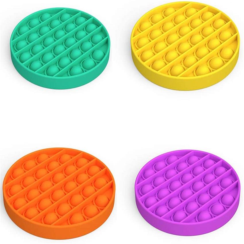 

New Fashion Decompression Toy Sensory Push Pop Bubble Fidget Sensory Toy Autism Special Needs Anxiety Stress Reliever for Students DHD3820