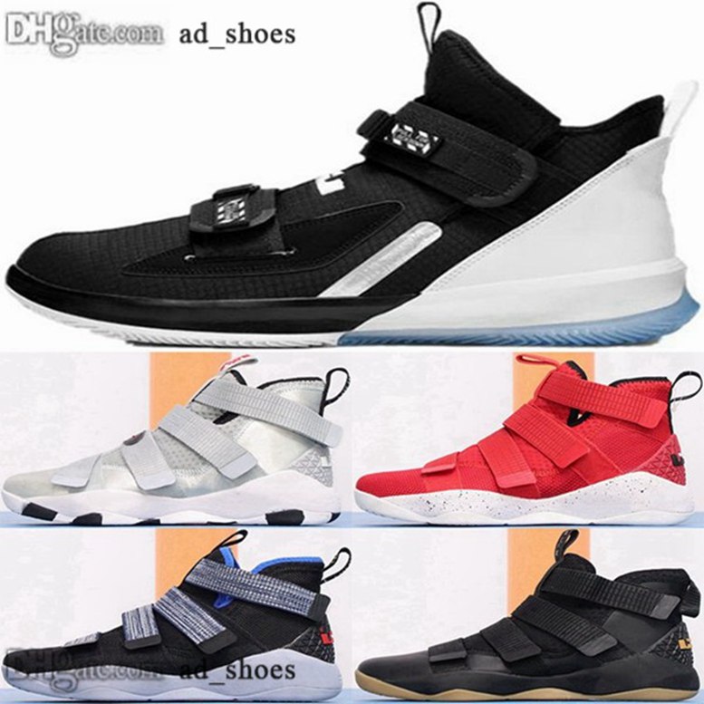 

38 scarpe basketball trainers 46 size us Sneakers eur 12 shoes soldier children youth lebrons 11 11s james women men lebron 13 zapatillas, Black;red