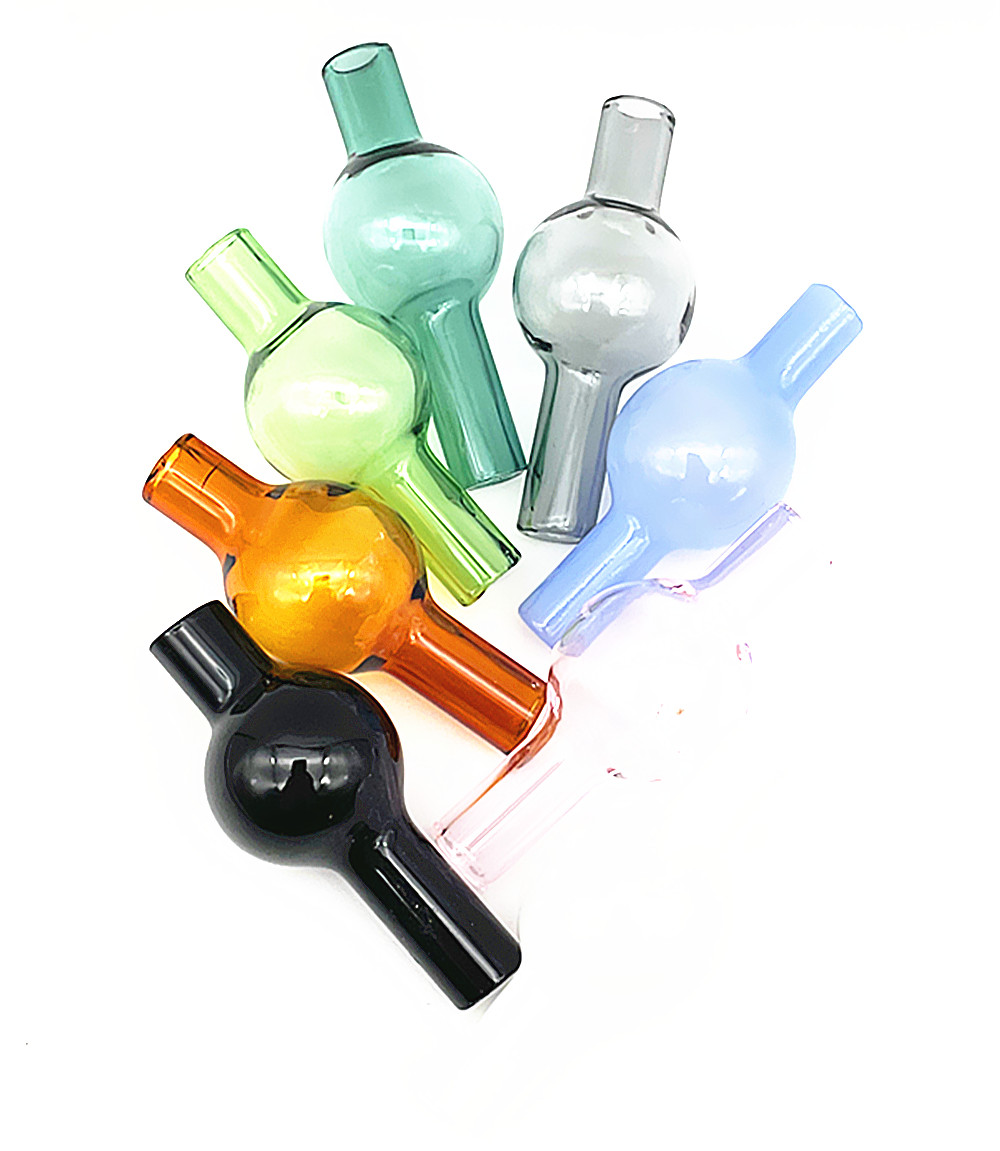 

QBsomk Universal Colored glass bubble carb cap round ball dome for XL thick Quartz thermal banger Nails glass water pipes