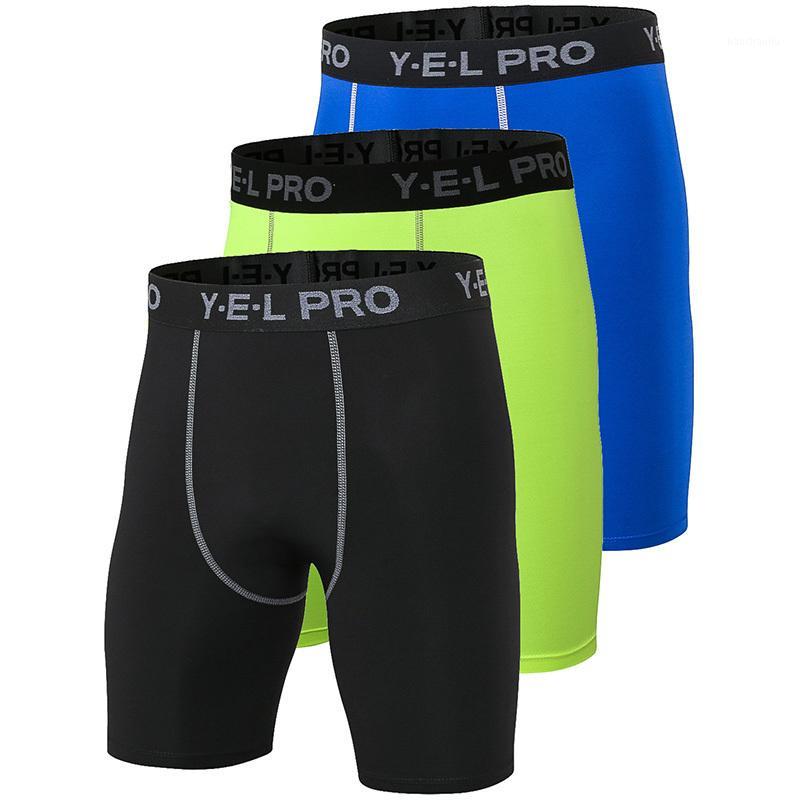 

Yuerlian US Local Delivery 3 PCS Quick Dry Gym Sports Crossfit Men Football Trousers Jogging Compression Tight Running Shorts1, Blue gray green