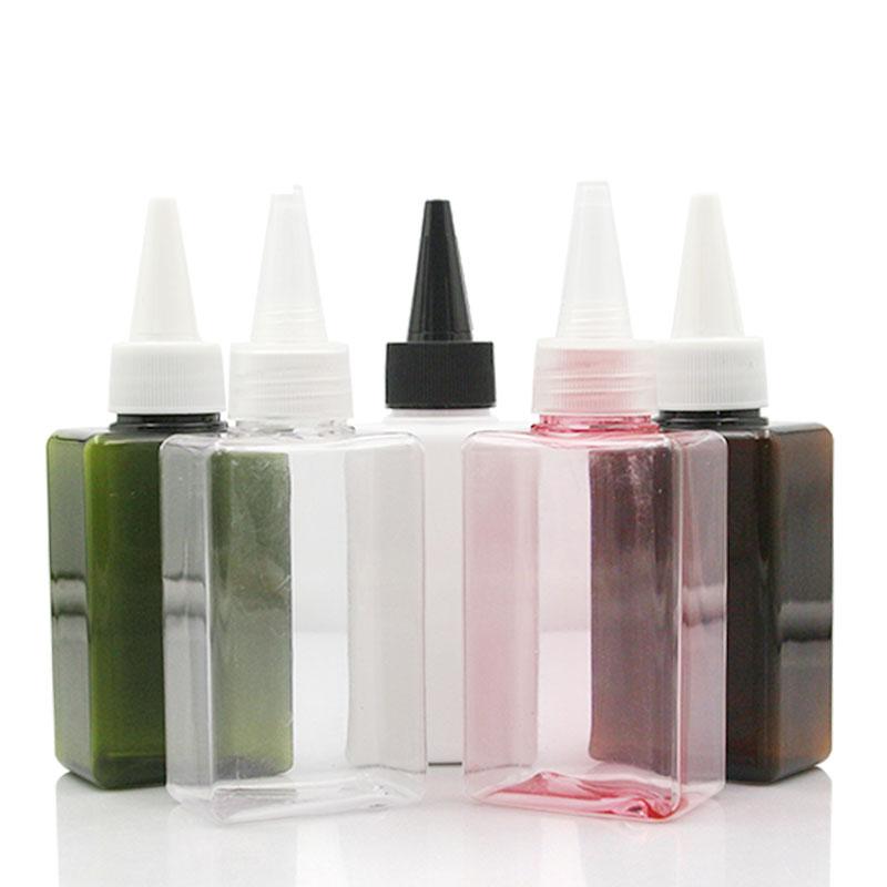 

Square Plastic Needle Tip Bottle Refillable Shower Gel Packaging Container Travel Empty Eye Drop Squeeze Bottle 100ml 30pcs/lot
