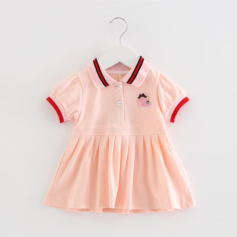 

2021 New Summer Active Short Sleeve Infant Es for Girls Kids Newborn Baby Clothing 0-2y Zowp, Orange