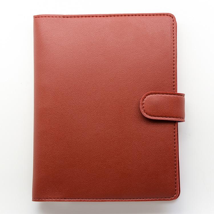

A5B6 Loose-leaf Notebook Holster Loose-leaf Notebook Multi-function Book Cover Business Meeting Record Leather Case