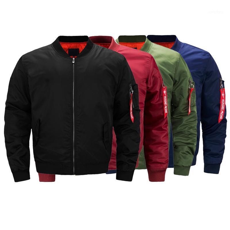

Bomber Jacket pilot jackets male padded coat Autumn thin Coat customized waterproof Extra large Army style dropship1, Black