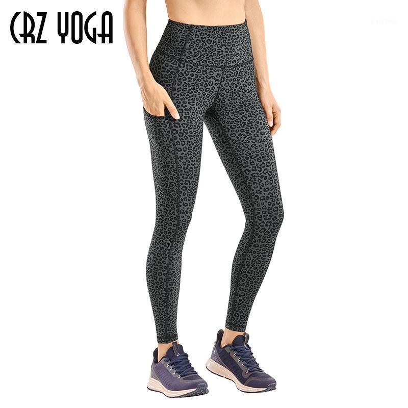 

CRZ YOGA Women's High Waisted Yoga Pants with Pockets Naked Feeling Workout Leggings-25 Inches1, Black heather33