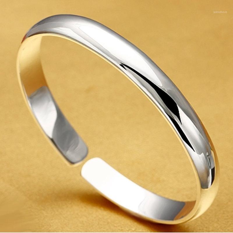 

6 cm Adjustable Fashion Bracelets for Lovers Jewelry Light and Flat Bangle with Full Copper for Women Dance Party1