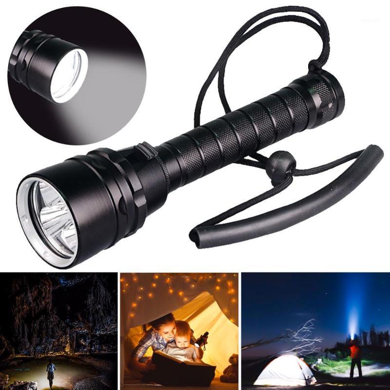 

Waterproof Professional Powerful Super Bright LED Scuba Diving Diver Light LED Underwater Torch Lamp1