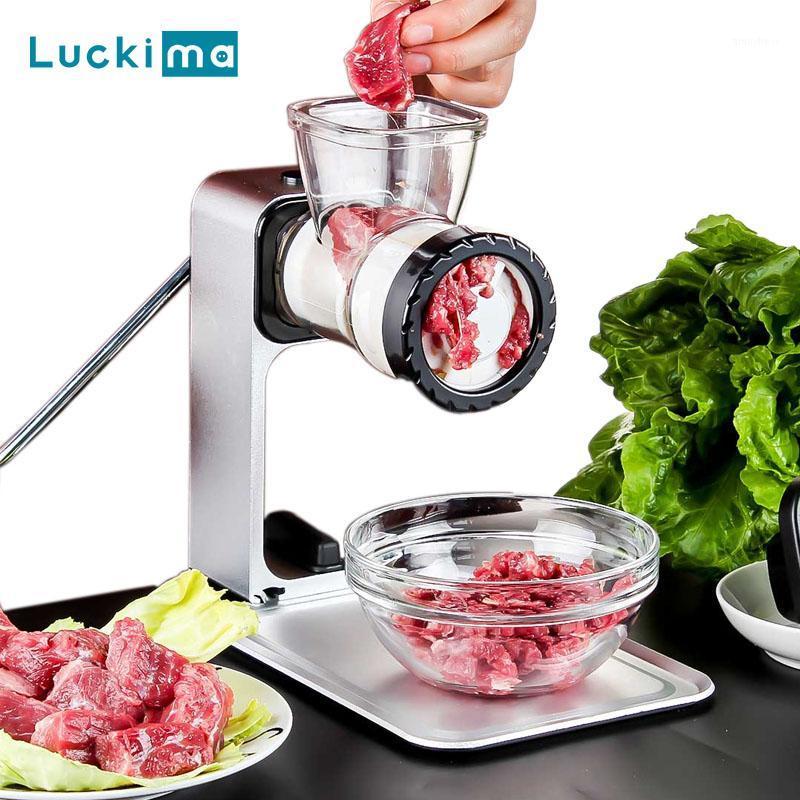 

Professional Home Meat Grinder Mincer Cutter Sausage Maker Machine Manual Processor with Thawing Pad Kitchen Cooking Tool1