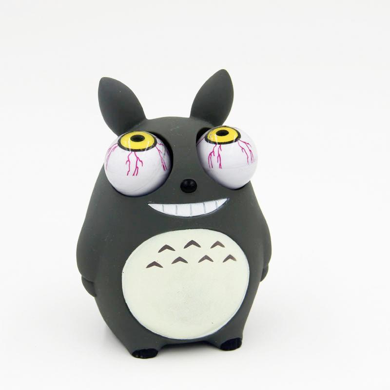 

Crowded eyes antistr Totoro Squishy Toy Zombie Novelty Fun Anti Stress Funny Spoof Christmas Halloween Toys JY461
