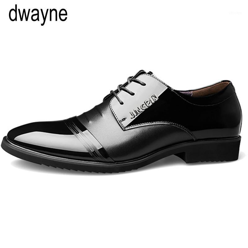 

New Leather Oxford Business Men Shoes Lace Up Formal Shoes Men Pointed Toe Dress For Wedding S7891, Black