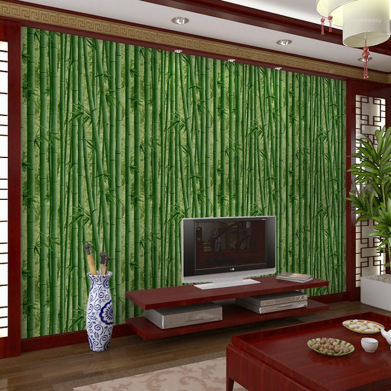 

Bamboo Wallpaper Restaurant, House El, Passage Hall, TV Background Classical Chinese Style Wall Papers Home Decor1 Wallpapers, Yellow