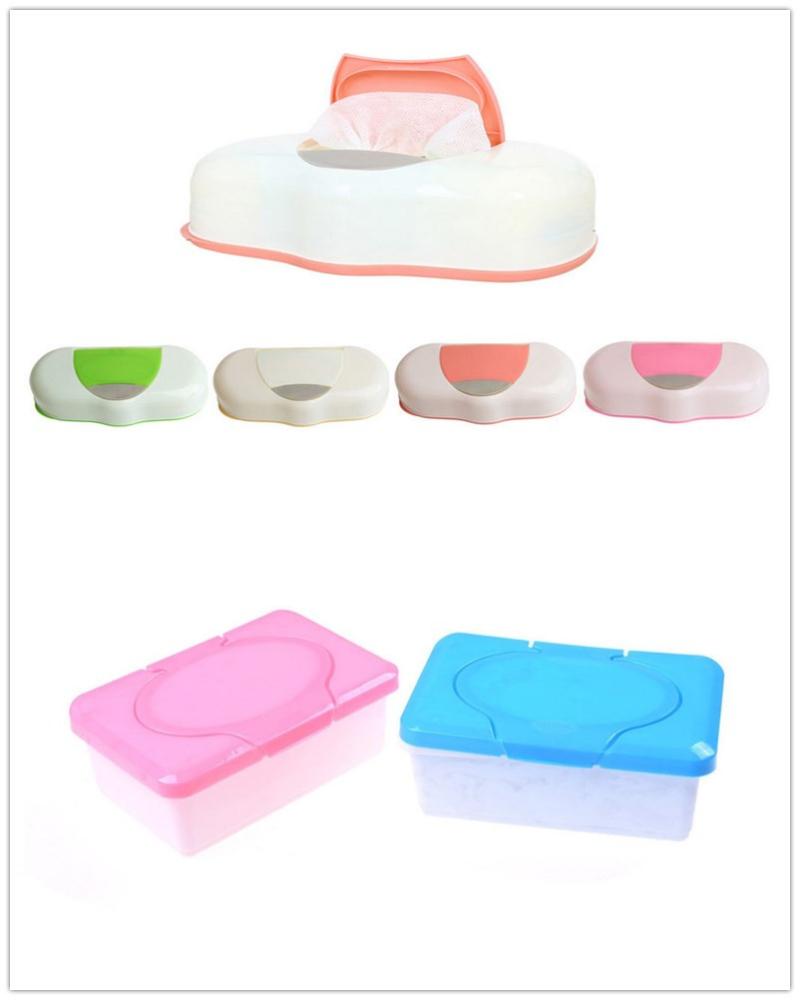

1PCS 80 Sheets Wet Tissue Box Plastic Wet Wipes Storage Case Box Refillable Container Baby Wipes Storage Organizer