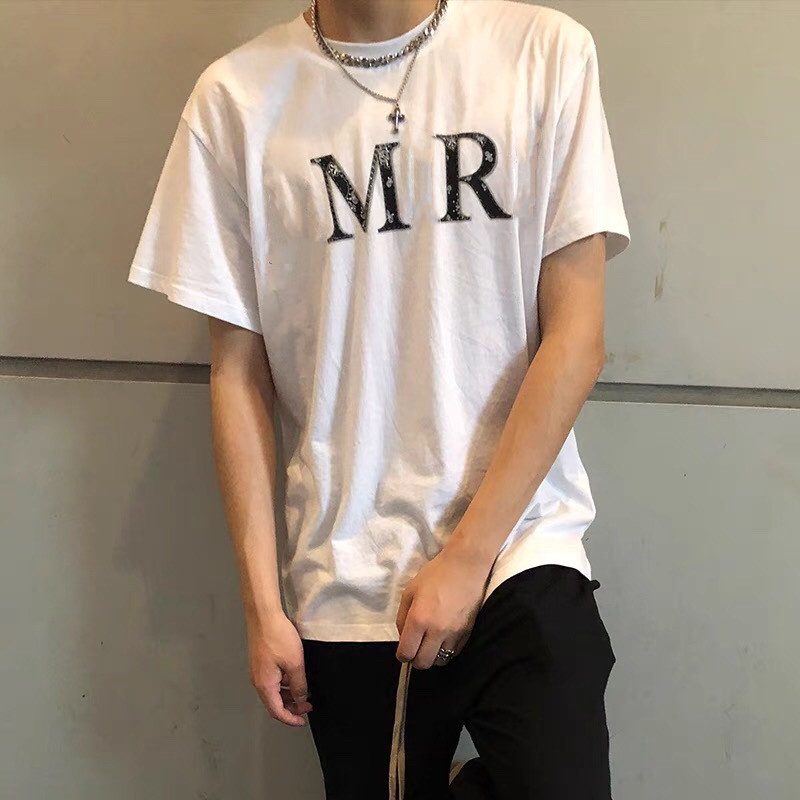 

USA Los Angeles Bandana Letter print Tee Summer Spring High Street Cashew Men T-shirts Fashion Europe skateboard hip hop short sleeve Tshirt, White;black