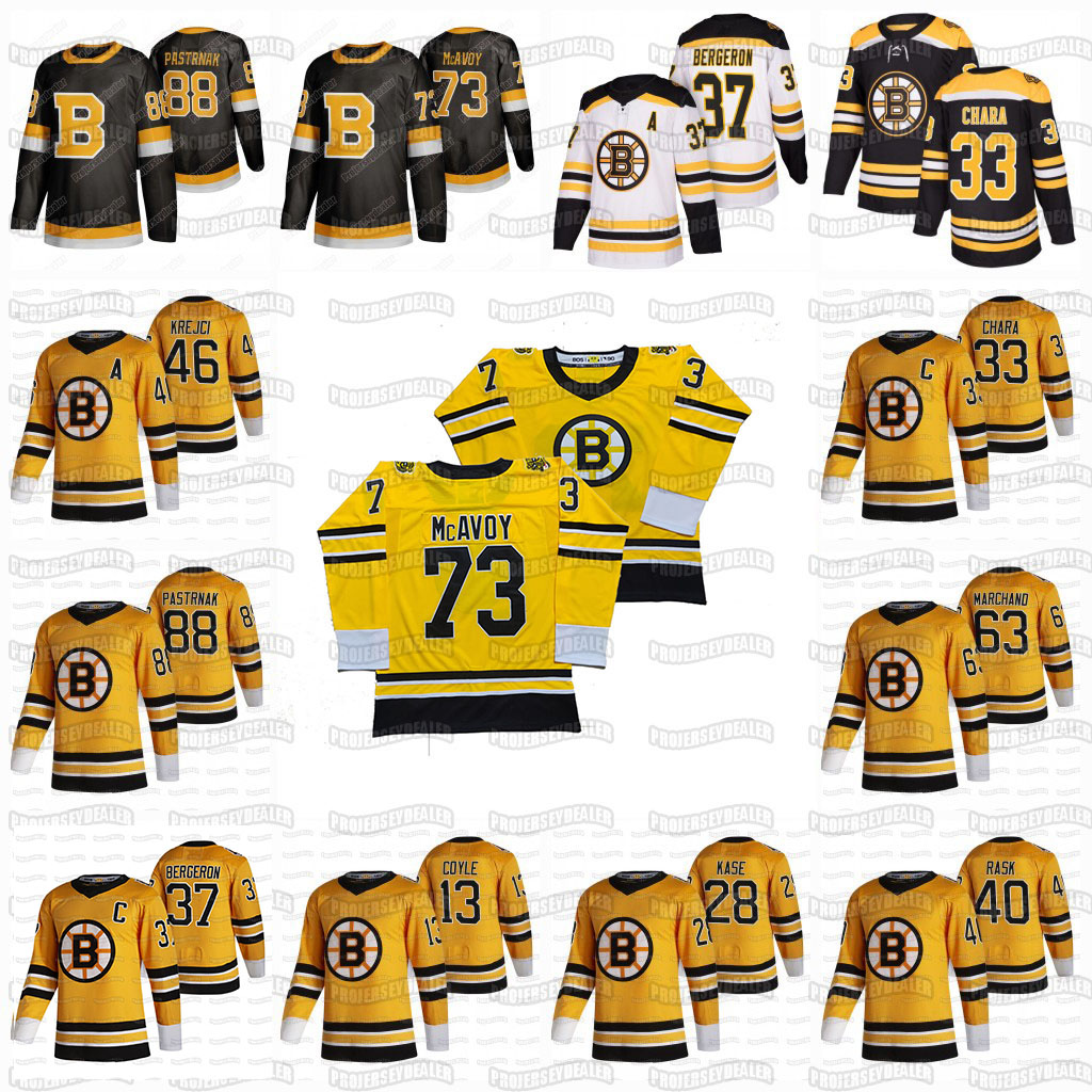 

David Pastrnak Boston Bruins 2021 Reverse Retro Bobby Orr Charlie Coyle Ondrej Kase Brad Marchand Johansson Krejci Tuukka Rask Jersey, 2021 reverse retro youth s-xl