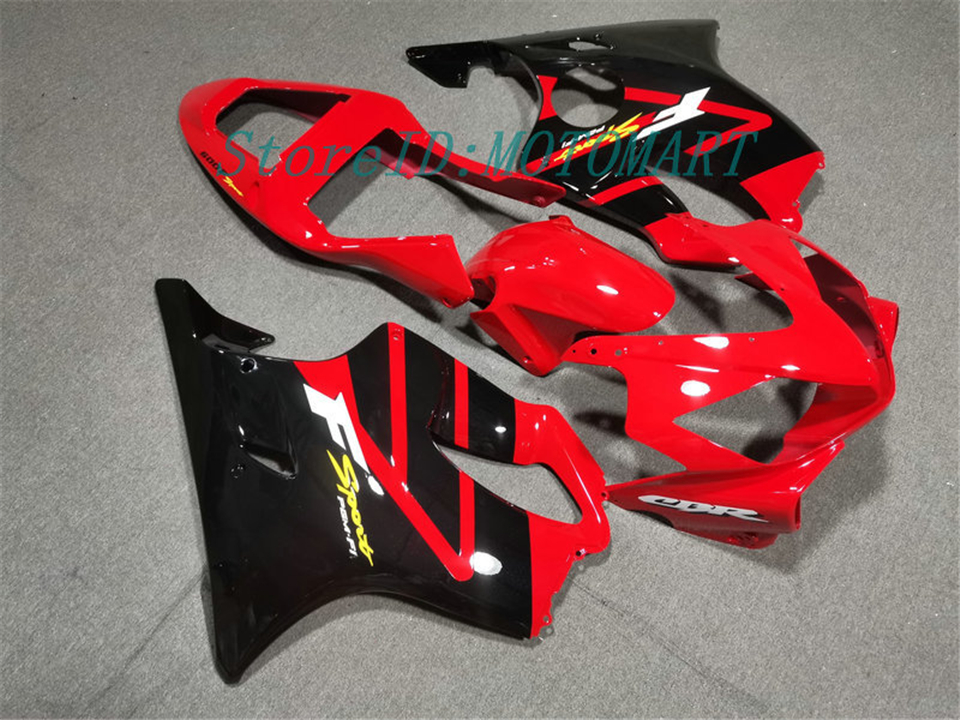 

Motorcycle Fairing kit for HONDA CBR600F4I 01 02 03 CBR 600 F4I 2001 2002 2003 ABS Black Red Fairings set+gifts HJ10