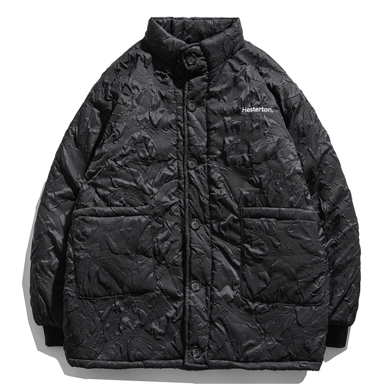 

2021 Japanese Trend New Cotton-quilted Men's Clothing Wrinkled Isn't Fashionable Winter Jacket JPKW, Games