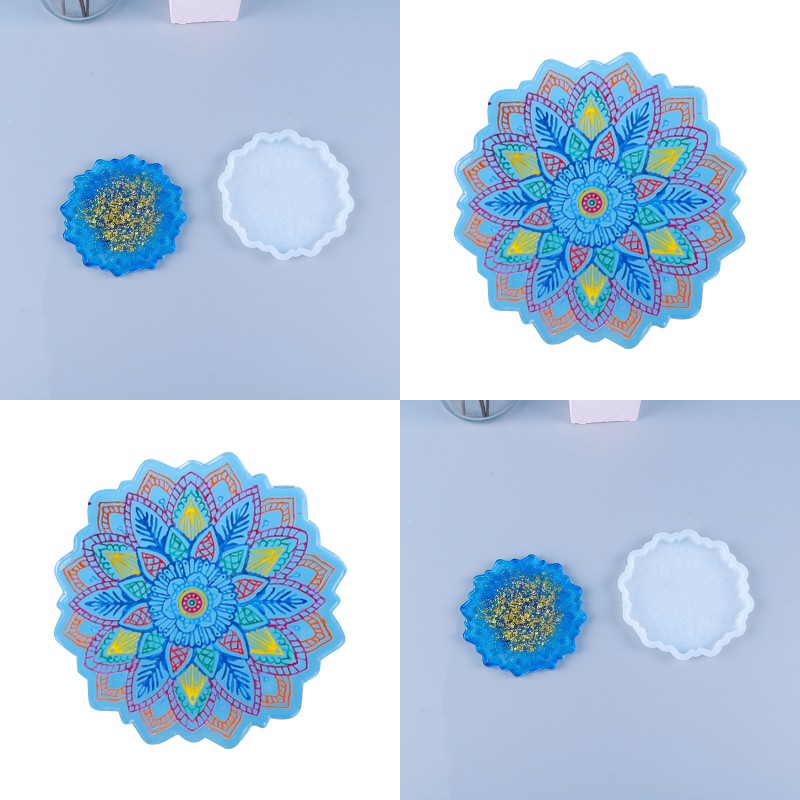 

Epoxy Resin Silicone Molds Sun Flower Tea Cup Bracket Mat Moulds Household Fashion Flowers Mould New Arrival 9 2bc P2