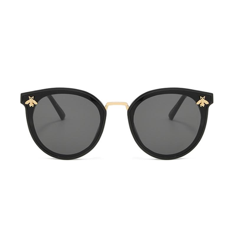 

Fashion Round Cat Eye Sunglasses Women Bee Sun Glasses Female Vintage Gradient Outdoor Driving