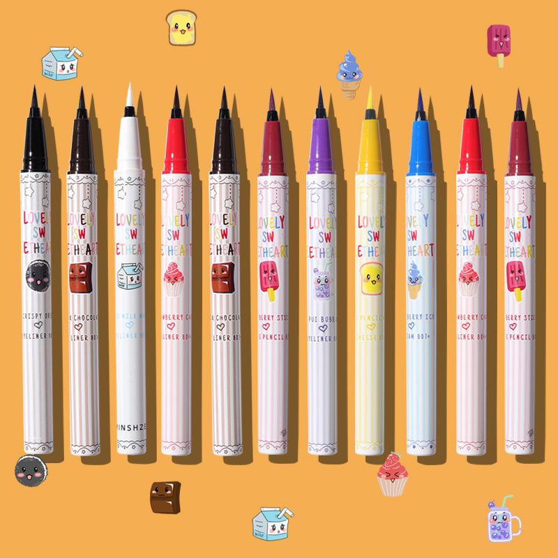 

Color Eyeliner, Non-smudge, Waterproof, Long-lasting, Fine White, Brown, Blue Liquid Eyeliner, 807