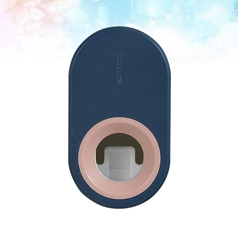 

1pc Wall-mounted Toothpaste Dispenser Hanging Toothpaste Squeezer Bathroom Decoration for Home Hotel Dark Blue
