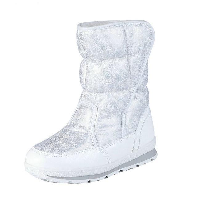 

New autumn and winter high quality leather thickening plus hair waterproof snow boots wool warm inside women's boots