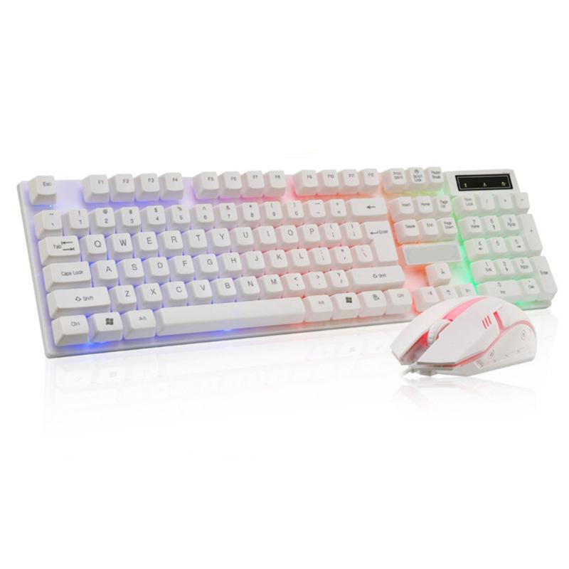 

Keyboard Mouse Set Adapter for PS4 PS3 Xbox One for Xbox 360 Gaming Rainbow LED Typewriter Inspired Mechanical Keyboard USB RGB