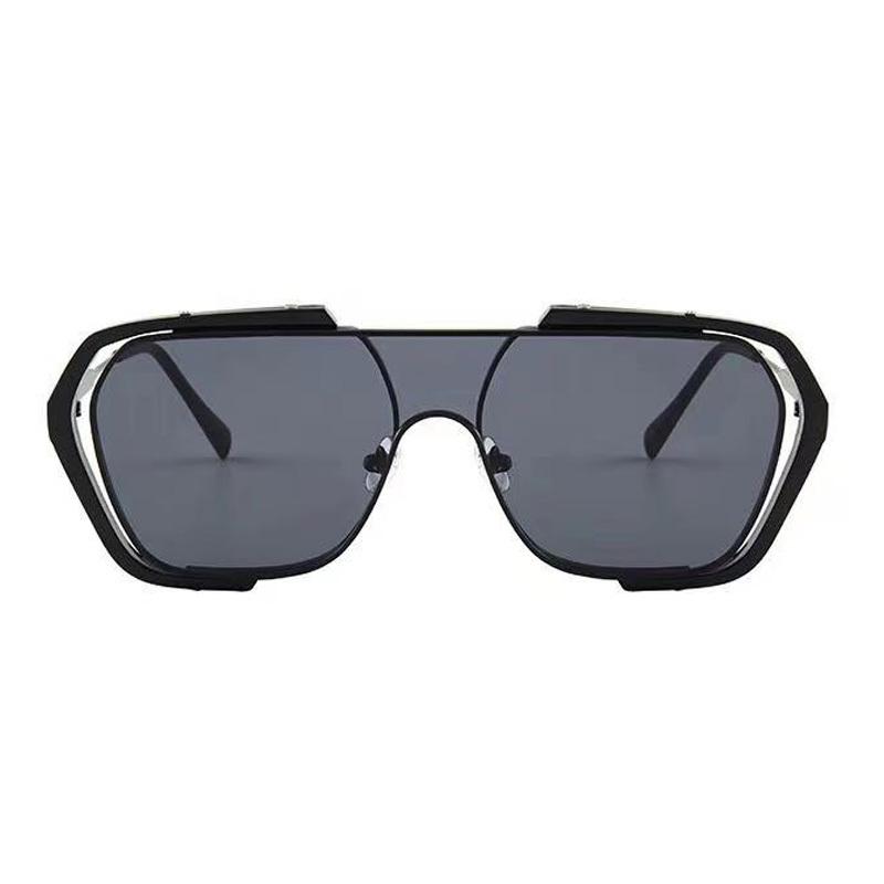 

2021 New One Piece Punk Sunglasses Women Vintage Square Pink Sun Glasses Men Sunglass Oculos Feminino Lentes Gafas De Sol UV400