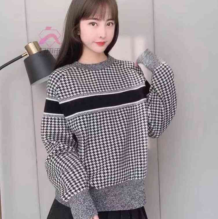 

Women' Sweaters designer SSS top Paris high-end fashion women' sweater letter jacquard spell color temperament youth leisure turtleneck pullover GBUZ, Customize